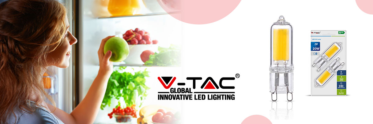 Iluminarea LED în frigider păstrează produsele proaspete